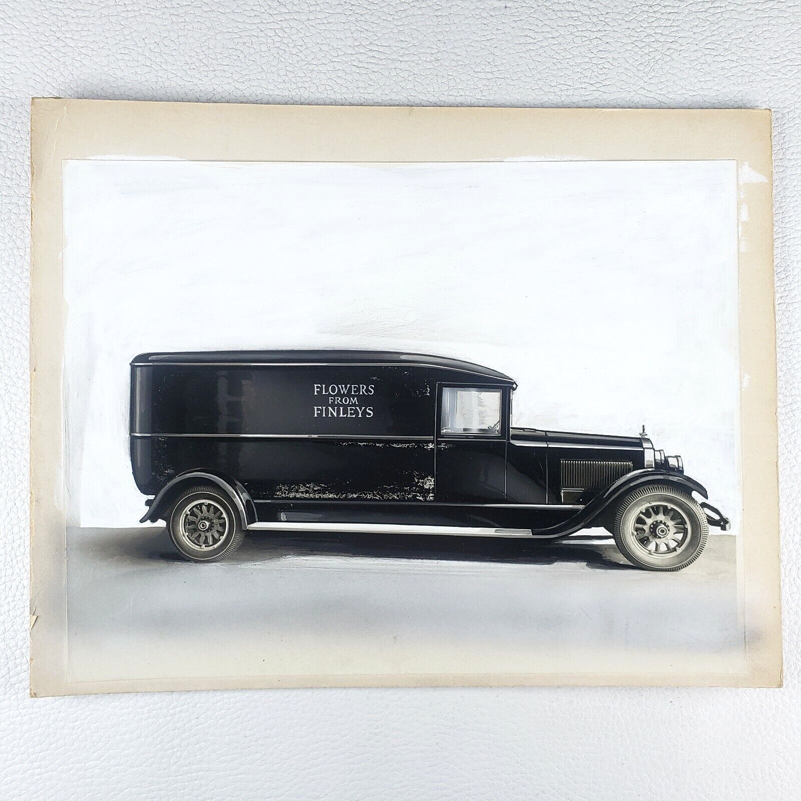 Packard Flower Delivery Truck Photo 1920s Funeral Home Shop Portland Oregon O114