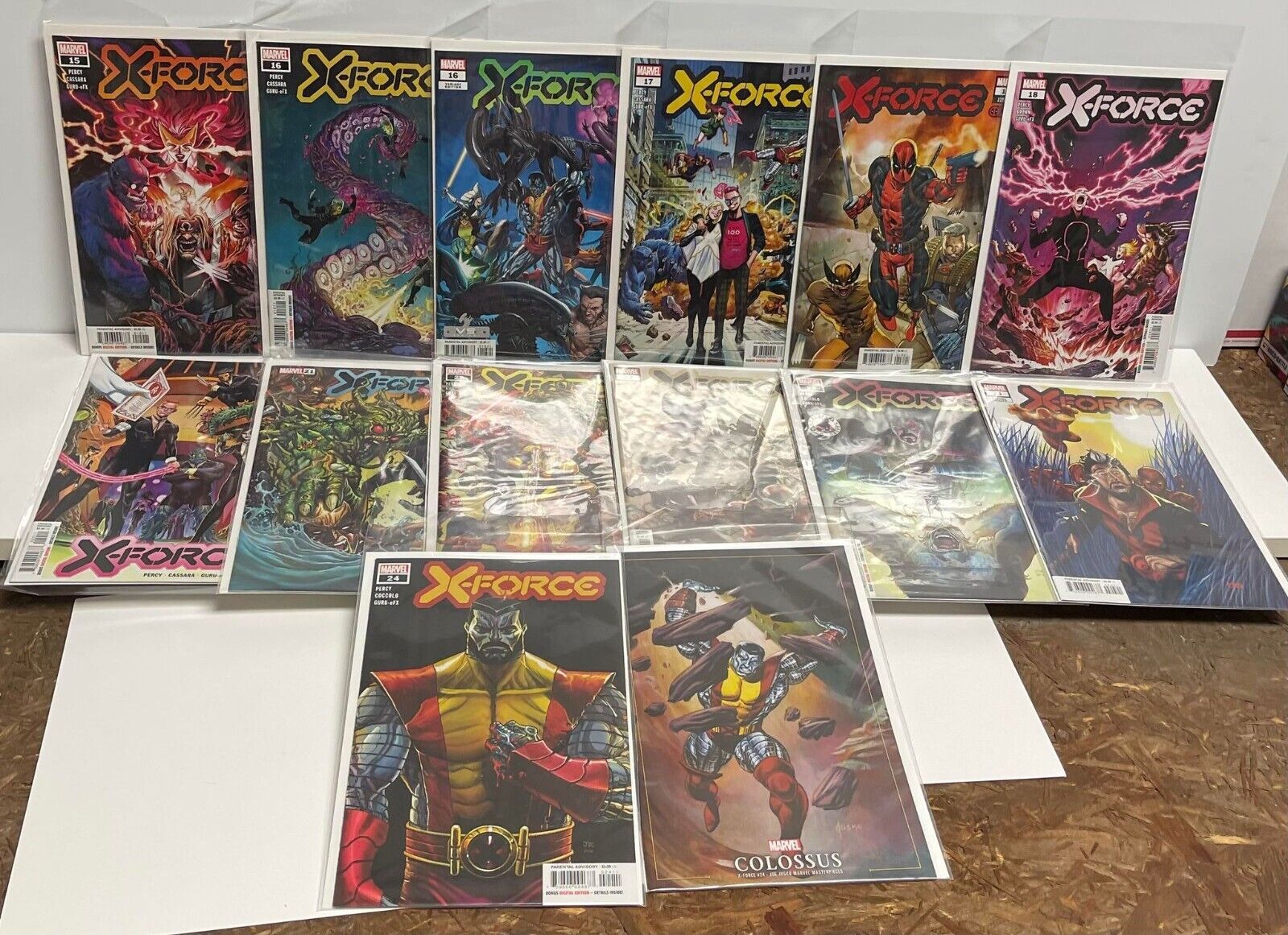 X-Force #15 to #24 Lot of 14 Deadpool Wolverine Cable Leaves Team.. Nice Run