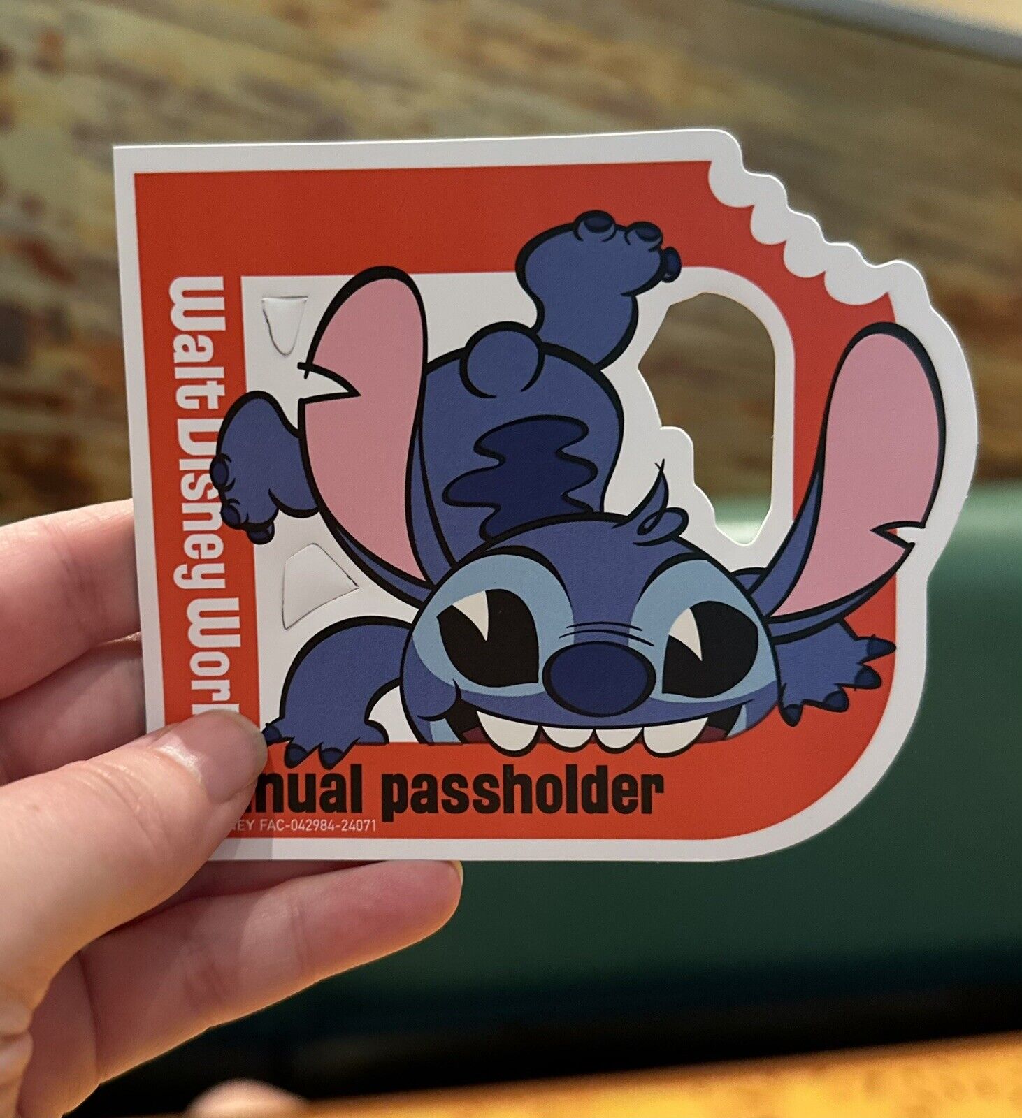 Authentic 2024 Disney Annual Passholder Stitch Magnet - Brand New