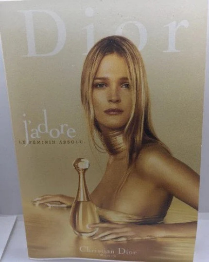 Advertising Card J\'adore Jadore Christian Dior Le Feminin Absolu Eau de Parfum