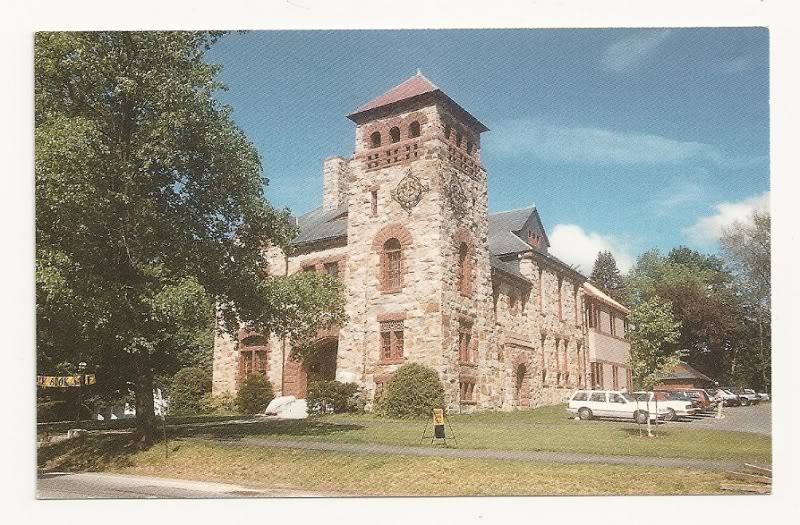 HOLDEN MA Gale Free Library Massachusetts Postcard