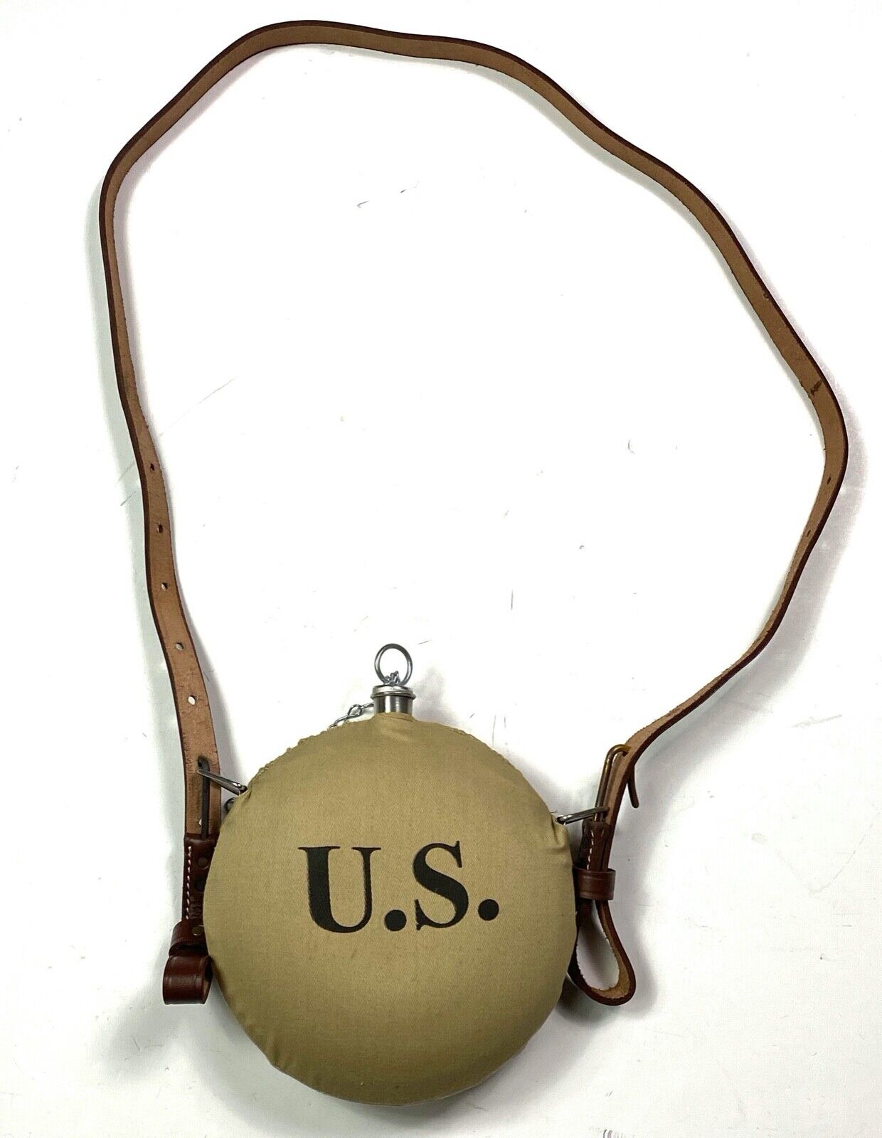  PRE-WWI SPANISH AMERICAN WAR US ARMY M1883 M1885 M1898 CANTEEN & STRAP