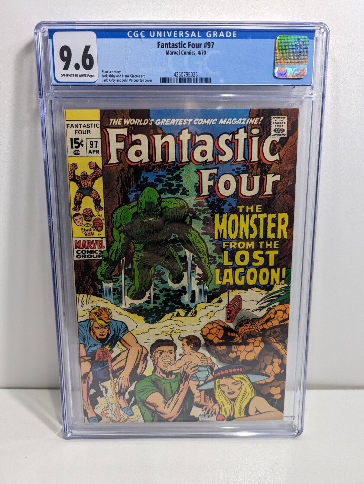 Fantastic Four #97 Marvel 1970 Stan Lee Jack Kirby The Lost Lagoon CGC 9.6 Rare
