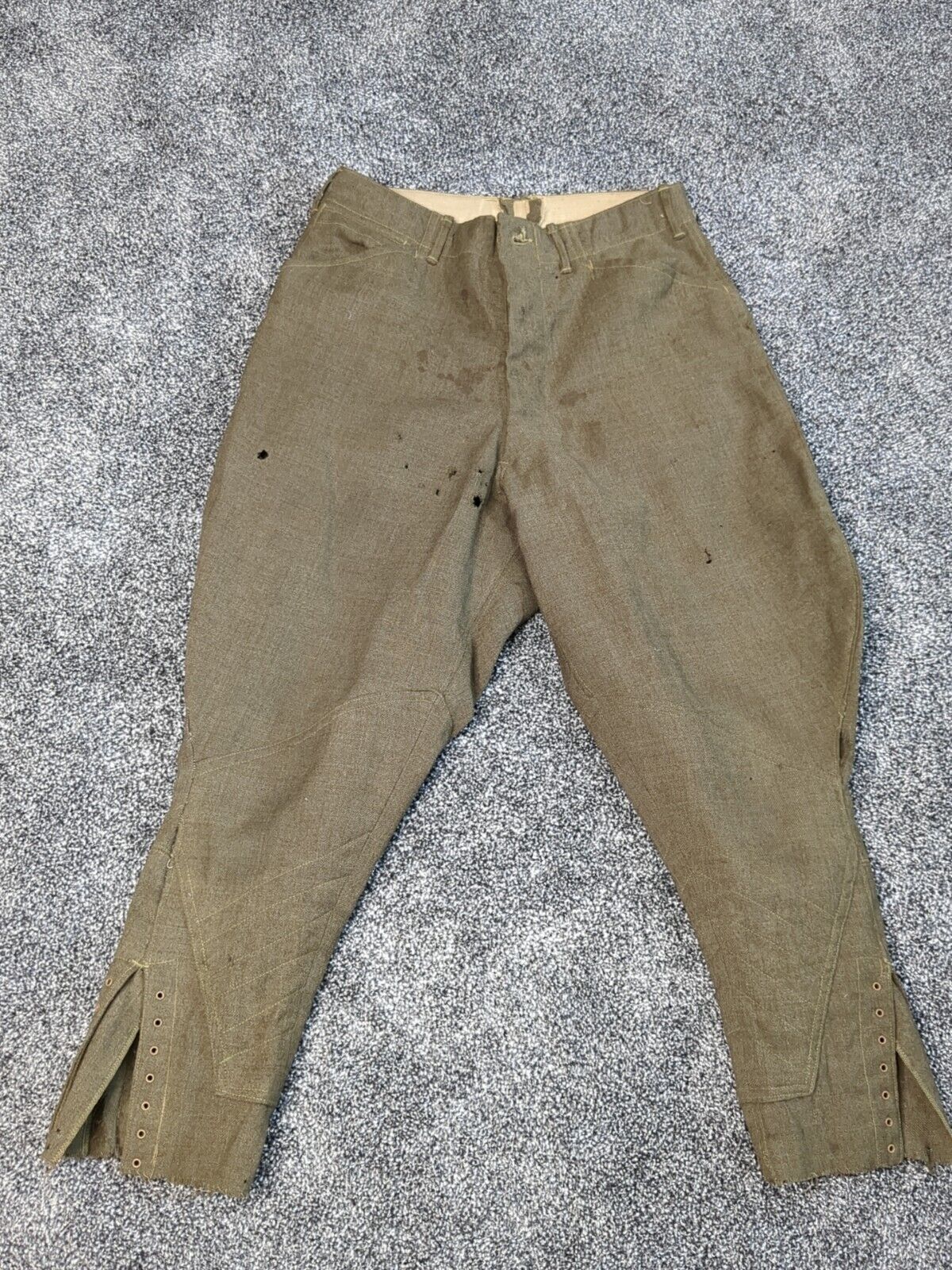 WW1 World War 1 Military US Army Wool Breeches Pants Trousers Zucker & Weinshel