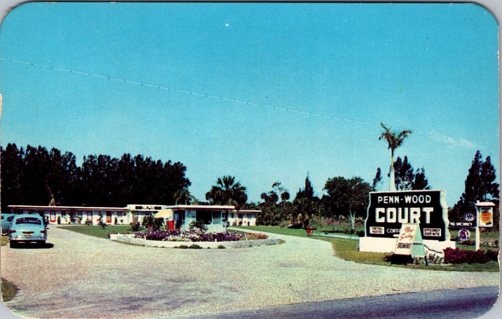 Postcard Penn Wood Court  u S 1 Wabasso Florida [bp]