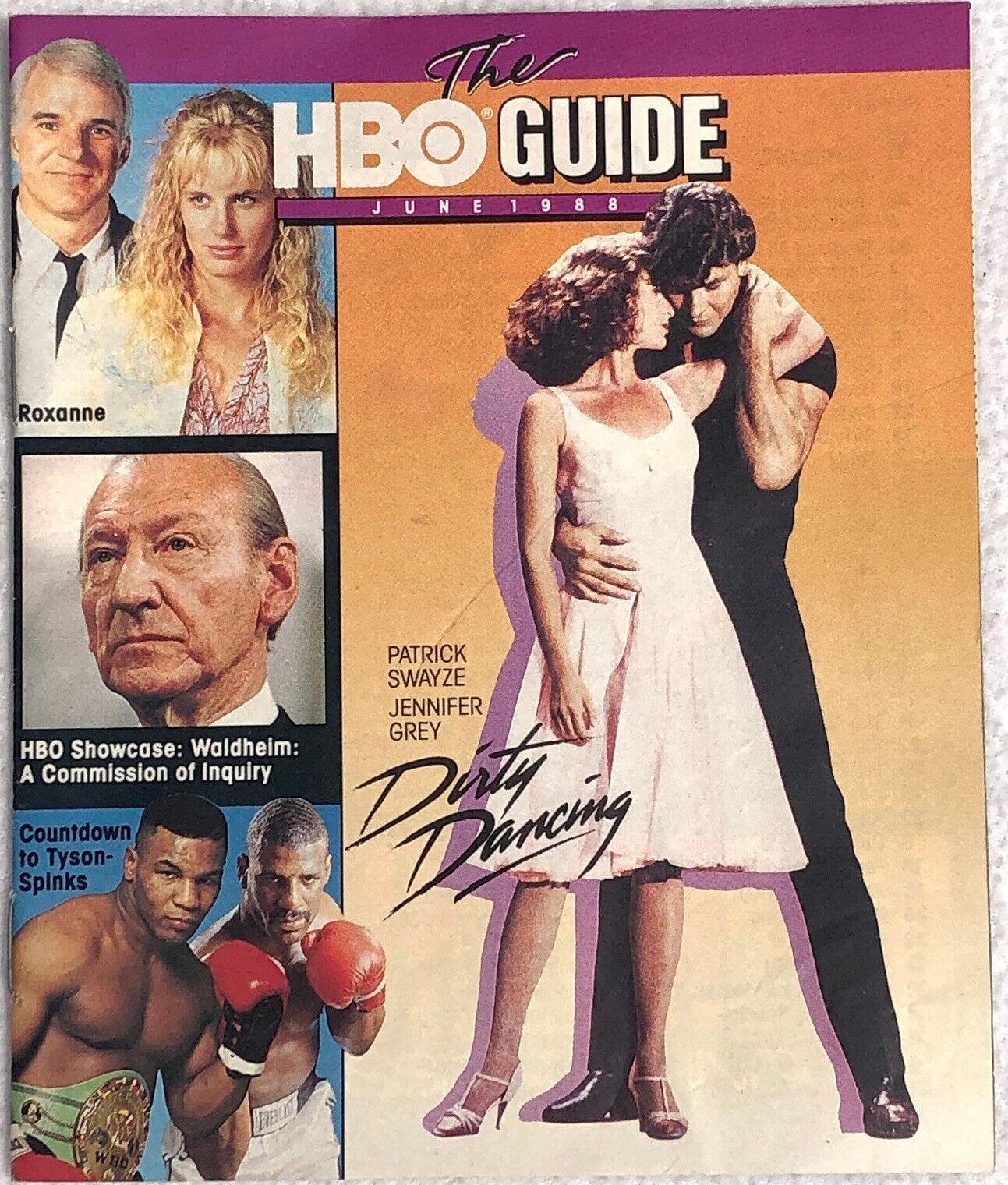 The HBO Guide June 1988 - Dirty Dancing, Predator, Roxanne