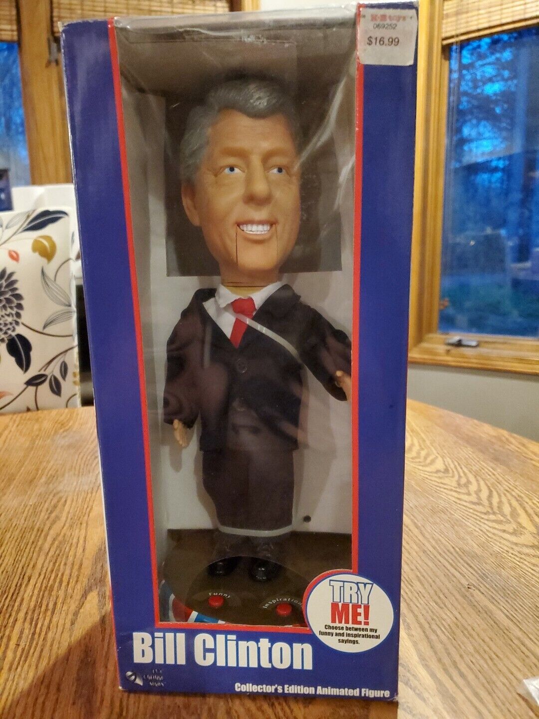 2004 Bill Clinton Talking Gemmy Doll Collector's Edition Animated Figure Vintage