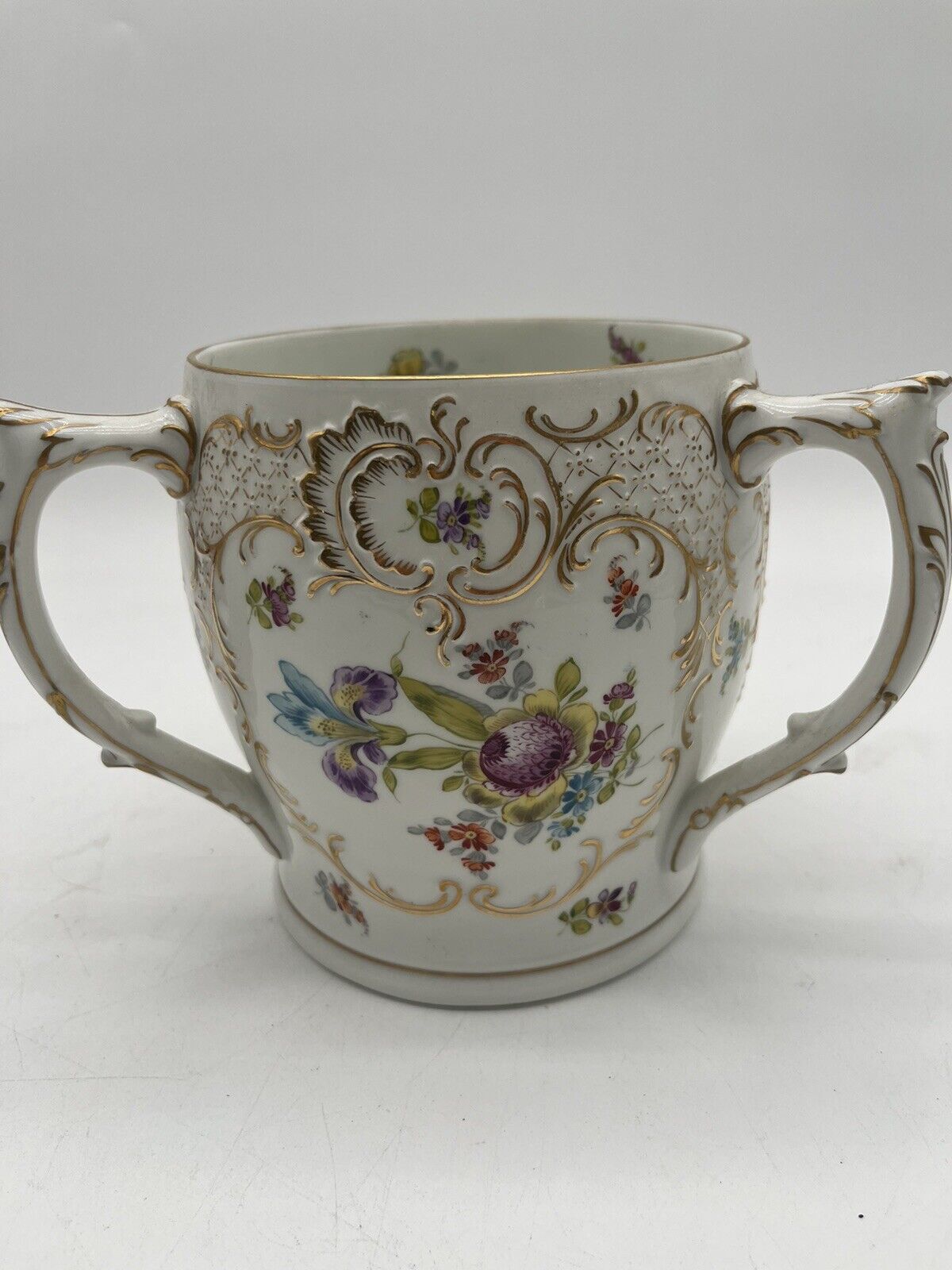 Charles Ahrenfeldt saxonia three handle porcelain pot