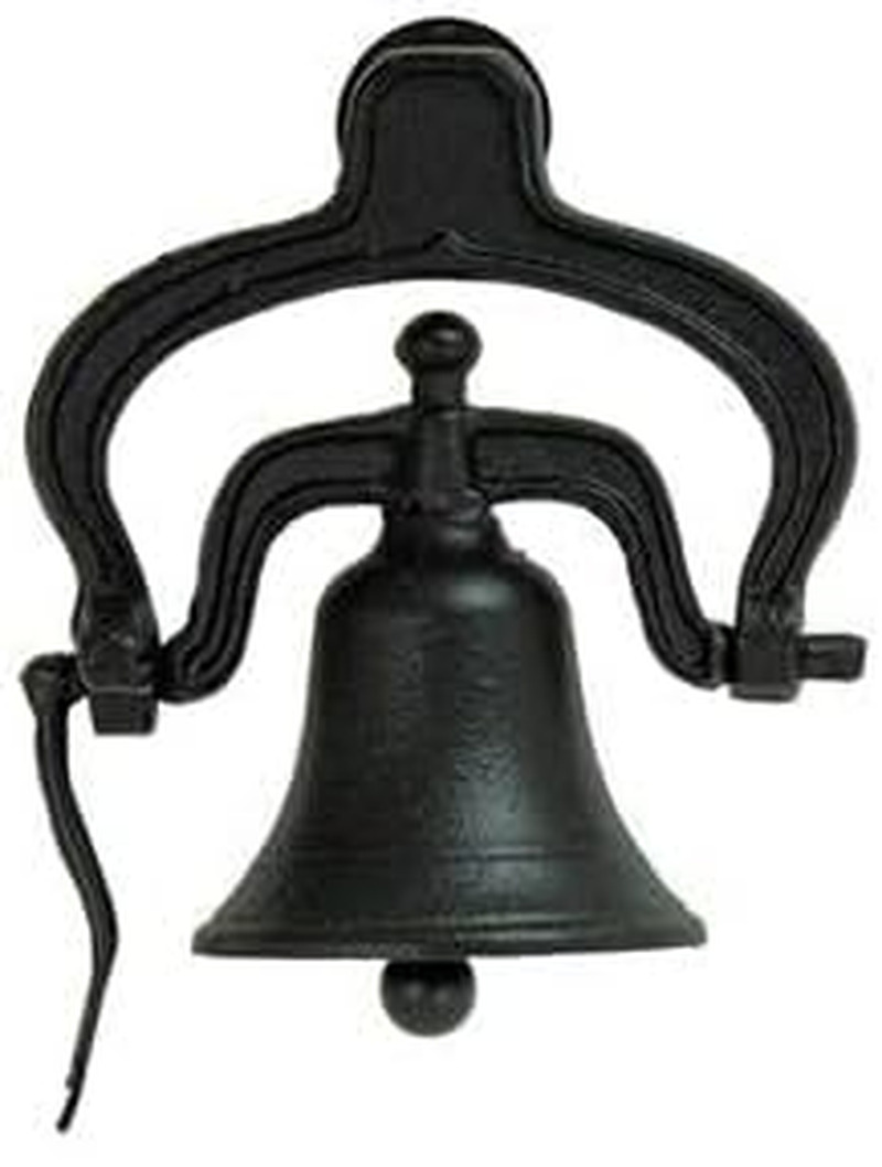 Antique Vintage Style Small Cast Iron Dinner Farm Bell