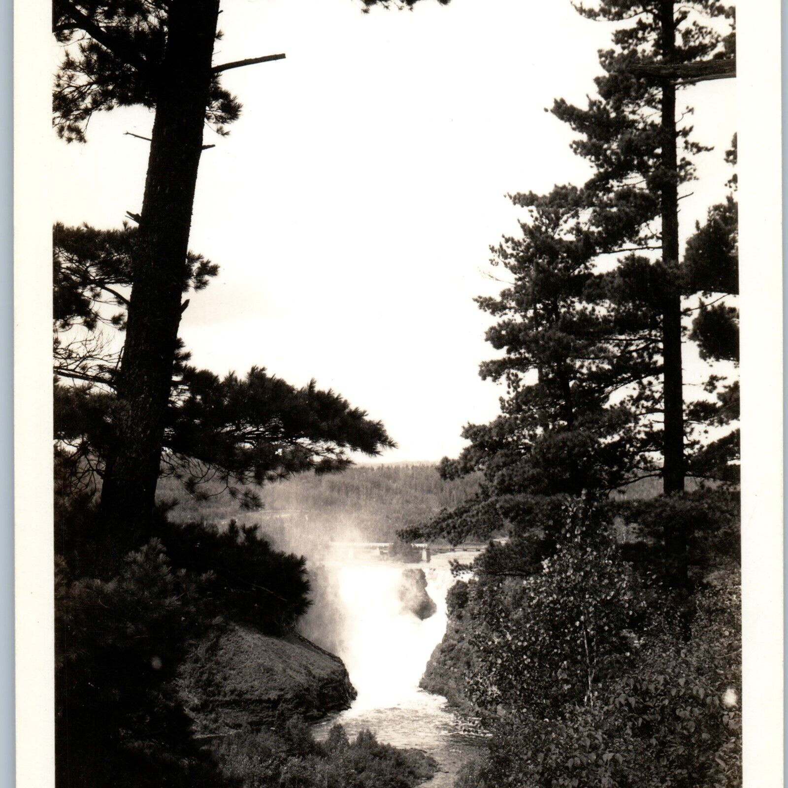 c1940s Kakabeka Falls, Ont, CAN RPPC Waterfall Ontario Canada Port Arthur A187