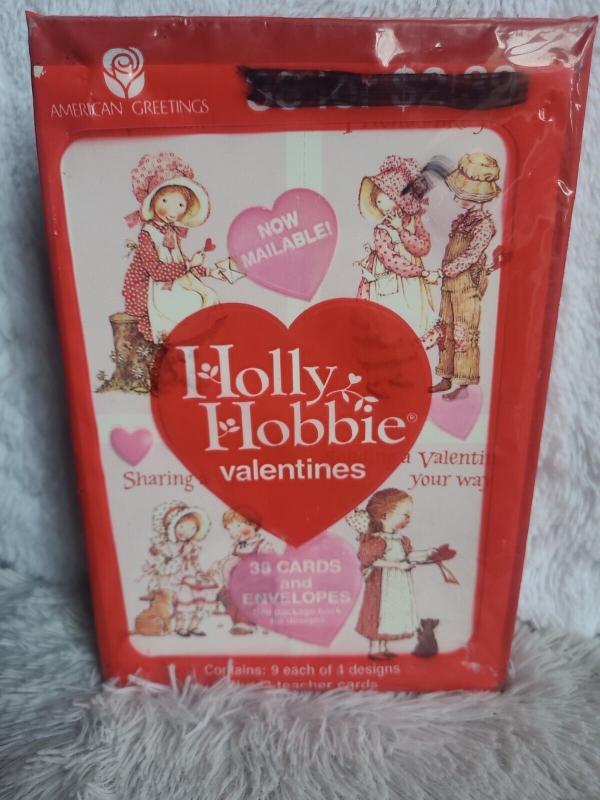 Holly Hobbie Vintage Valentines 1990 Package 38 Cards American Greetings