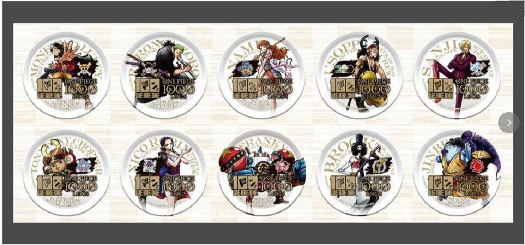ONE PIECE 1000 Logs Limited Metal Coaster Canned We are One Complete 10 pcs Set