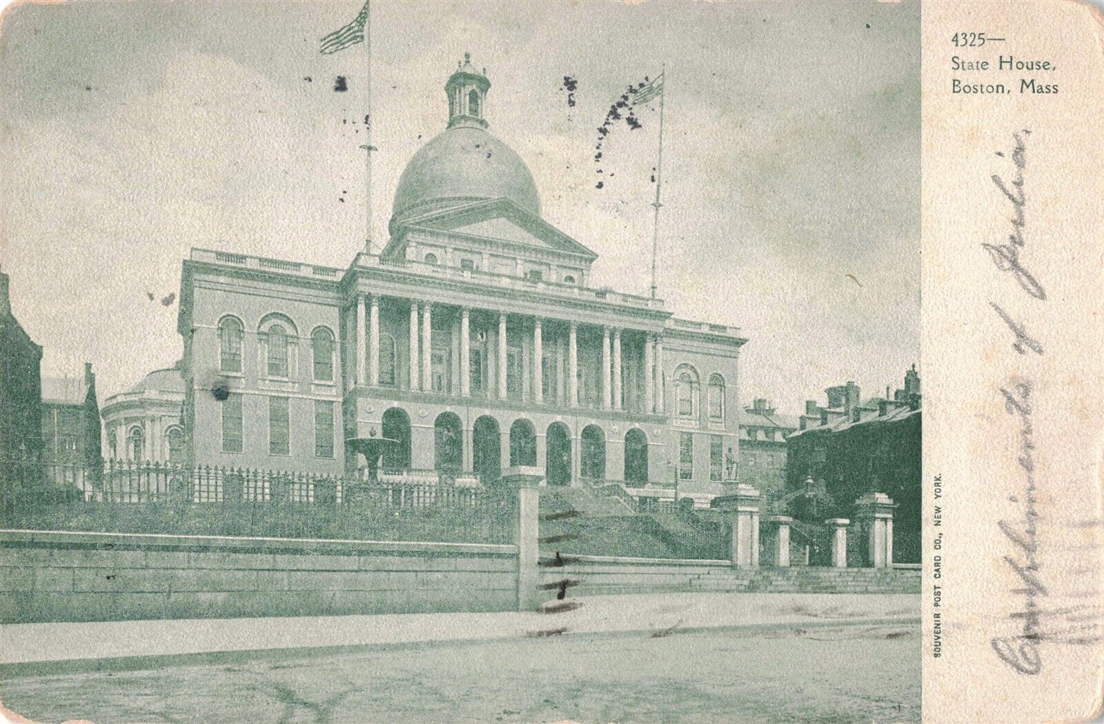 Boston MA State House 1905 Postcard B283
