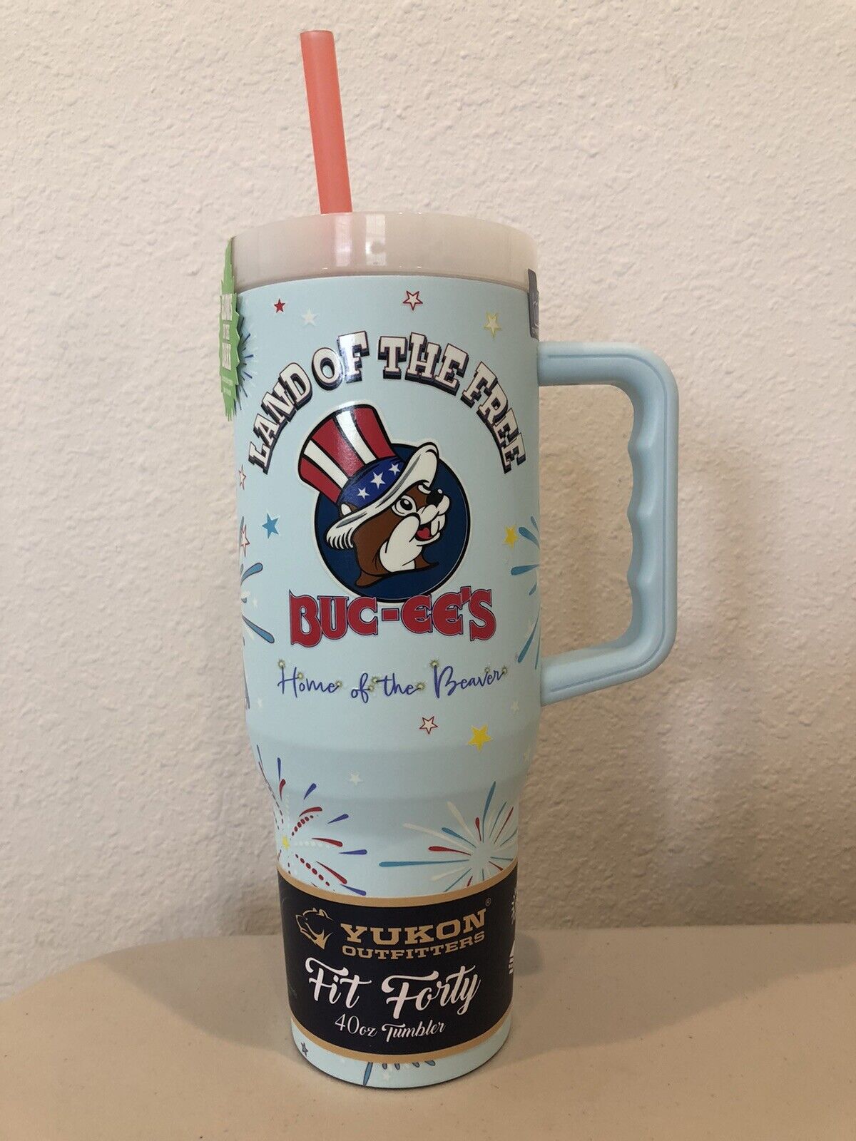 *BRAND NEW* 2024 BUC-EES 40 OZ TUMBLER ‘LAND OF THE FREE HOME OF THE BEAVER’