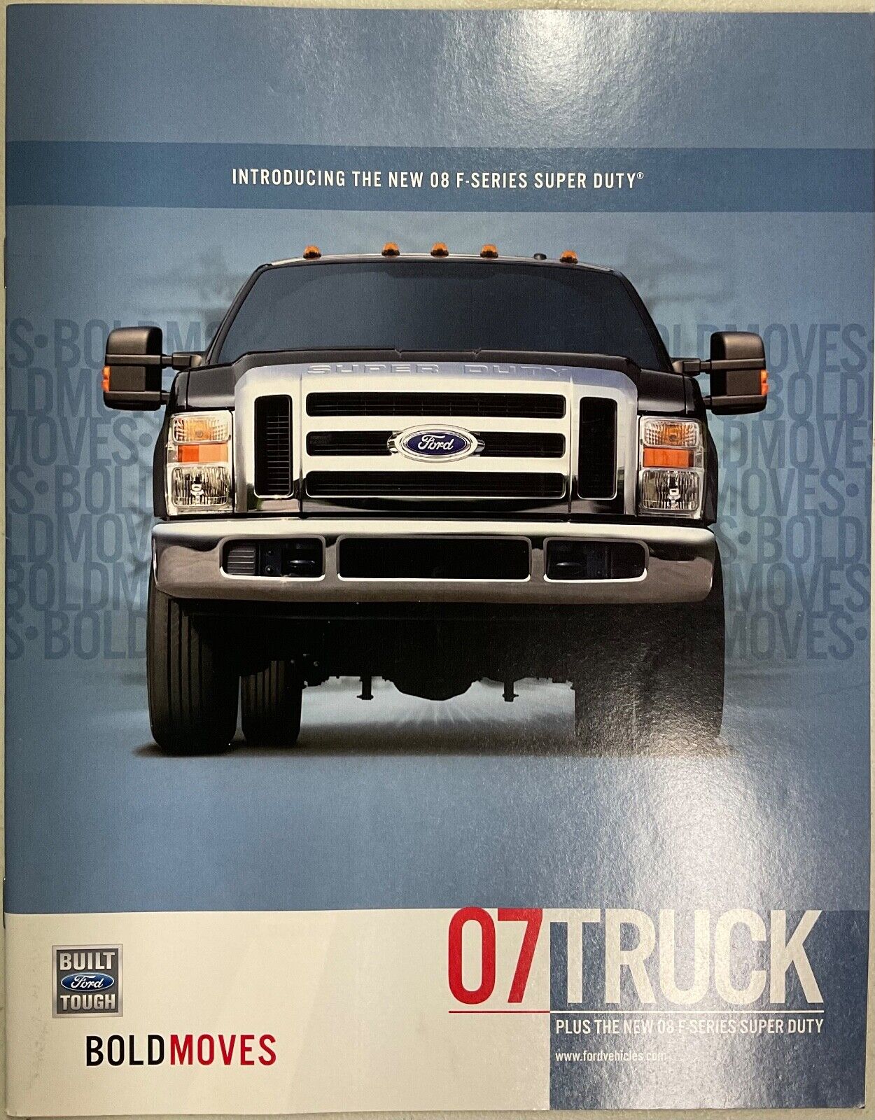 AL#15 2007 2008 Ford F Series Super Duty Truck Sales Brochure Folder 32 page