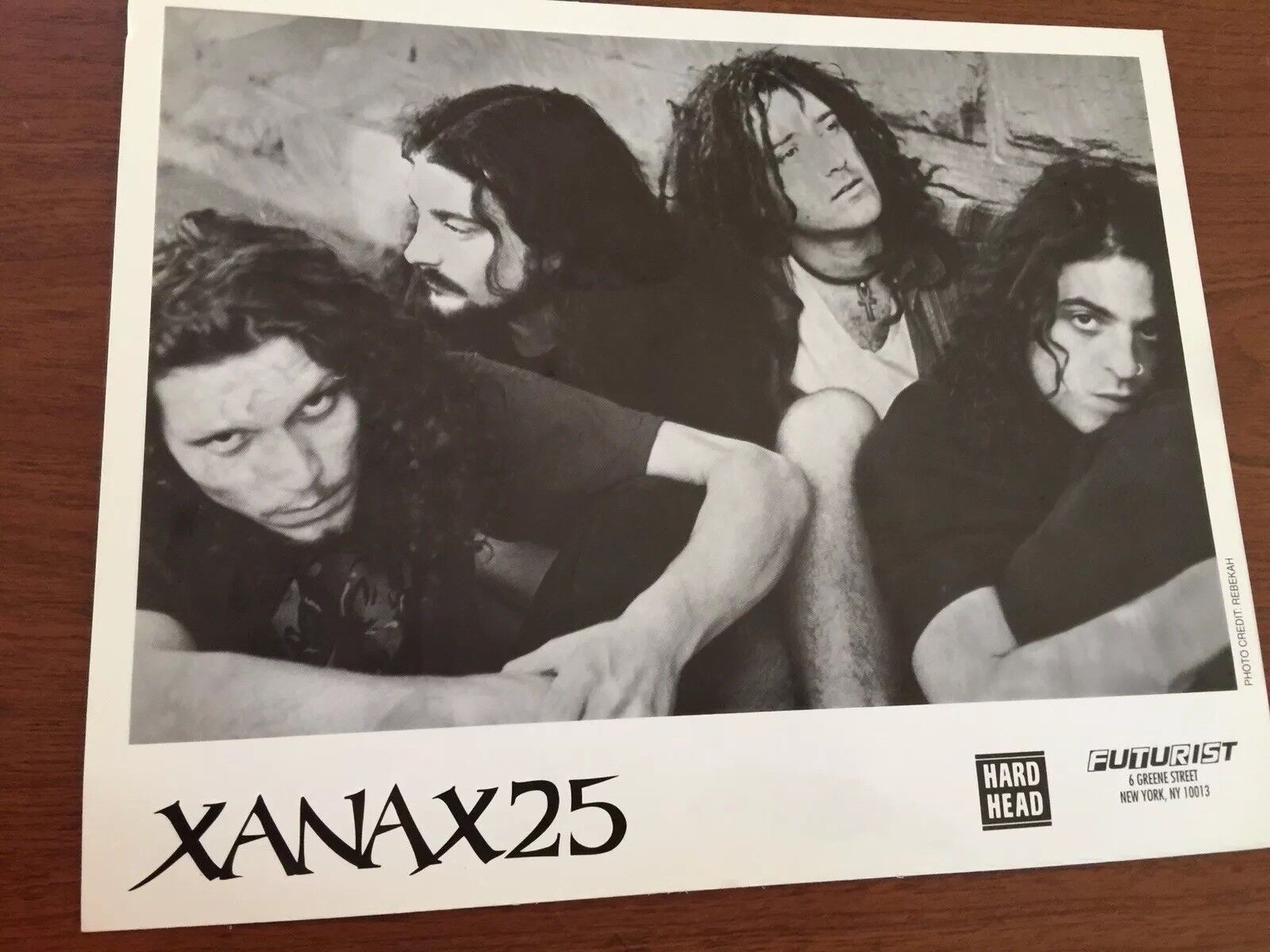 XANAX 25 NY Rock Group Vintage B&W 10x8  Press Photo 