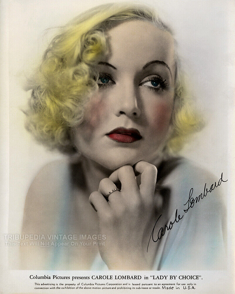 Vintage 1934 Actress Carole Lombard \