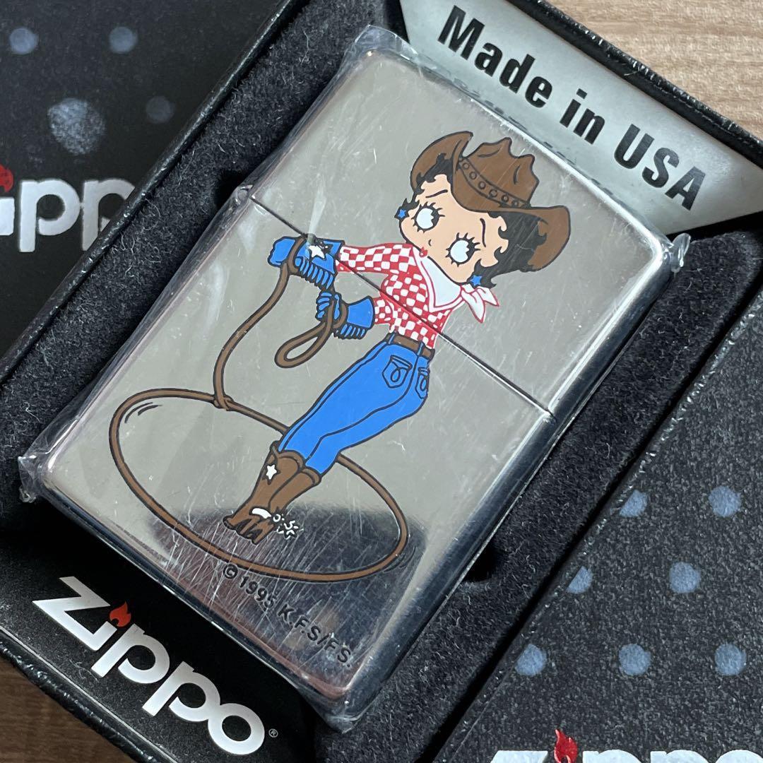 USED Zippo 1995 vintage cowgirl cute Betty