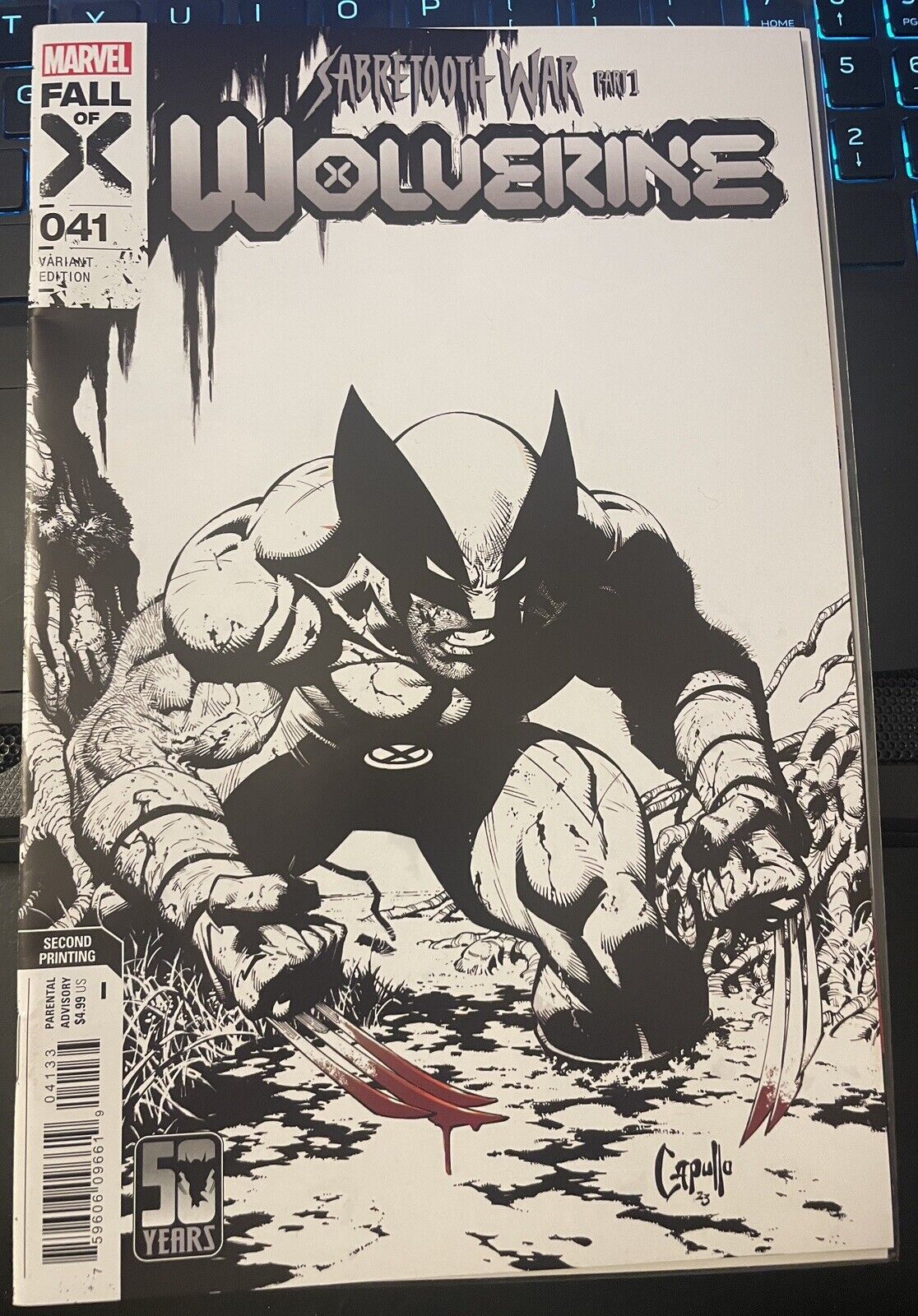 Wolverine #41 2nd Print 1:25 Capullo Sketch Variant See Pics For Condition