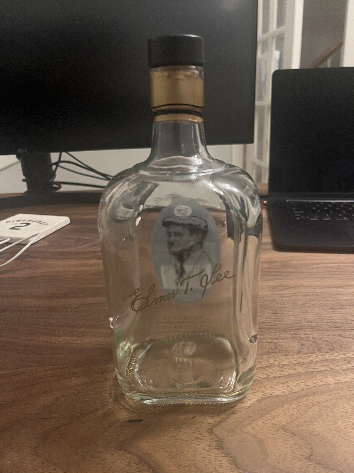 Elmer T Lee Empty Whiskey Bourbon Bottle- Buffalo Trace unrinsed