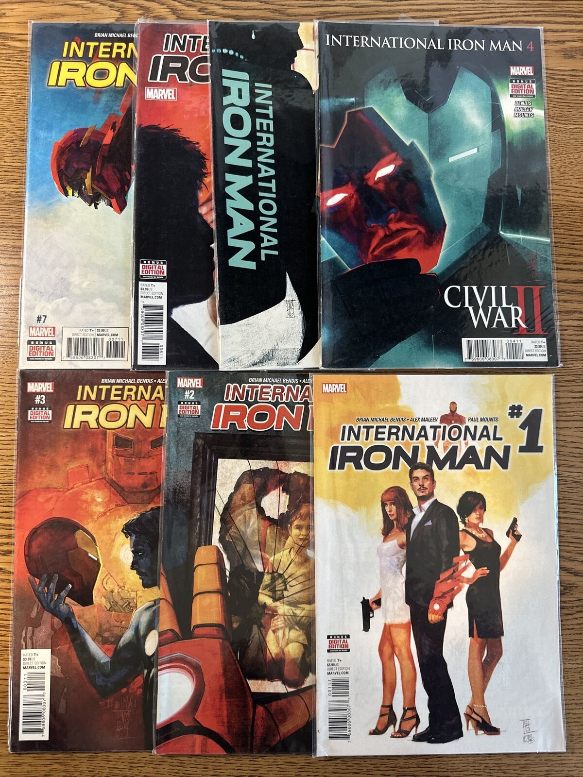 International Iron Man #1 2 3 4 5 6 7 Complete Comic Lot Run Set Marvel