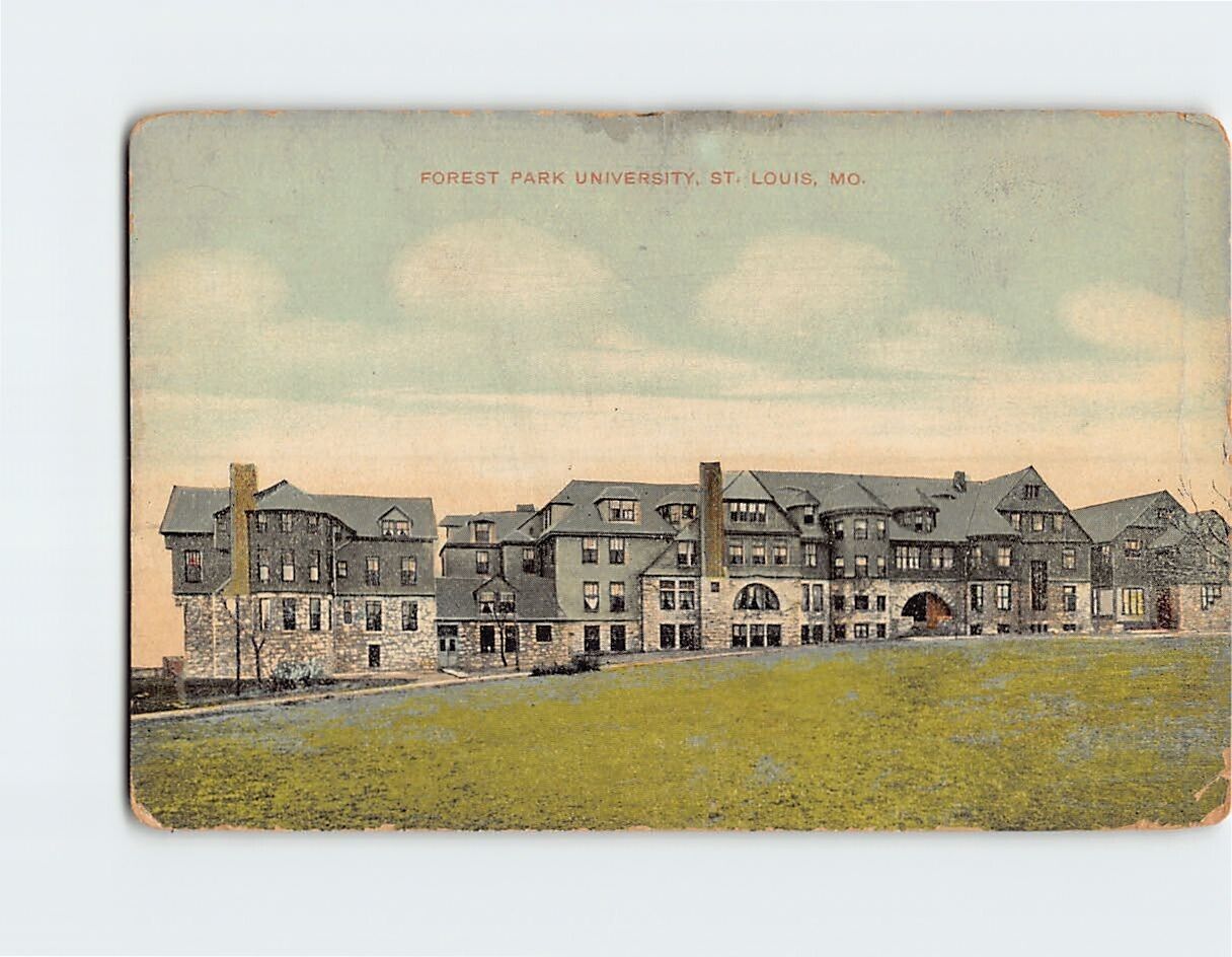 Postcard Forest Park University St. Louis Missouri USA