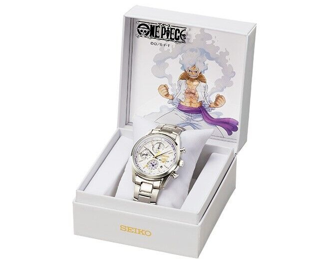 Seiko x ONE PIECE Monkey D. Luffy Gear 5 Edition Watch Rare Size M /IN STOCK