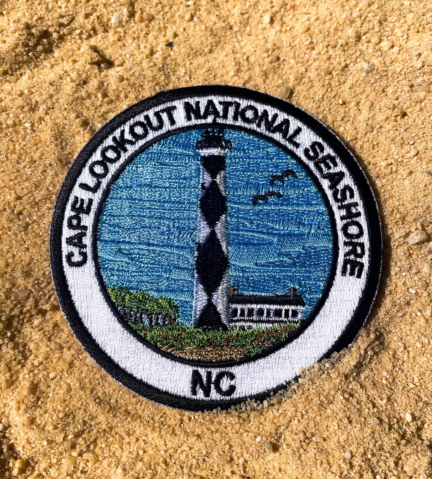 Cape Lookout NC embroidered souvenir patch