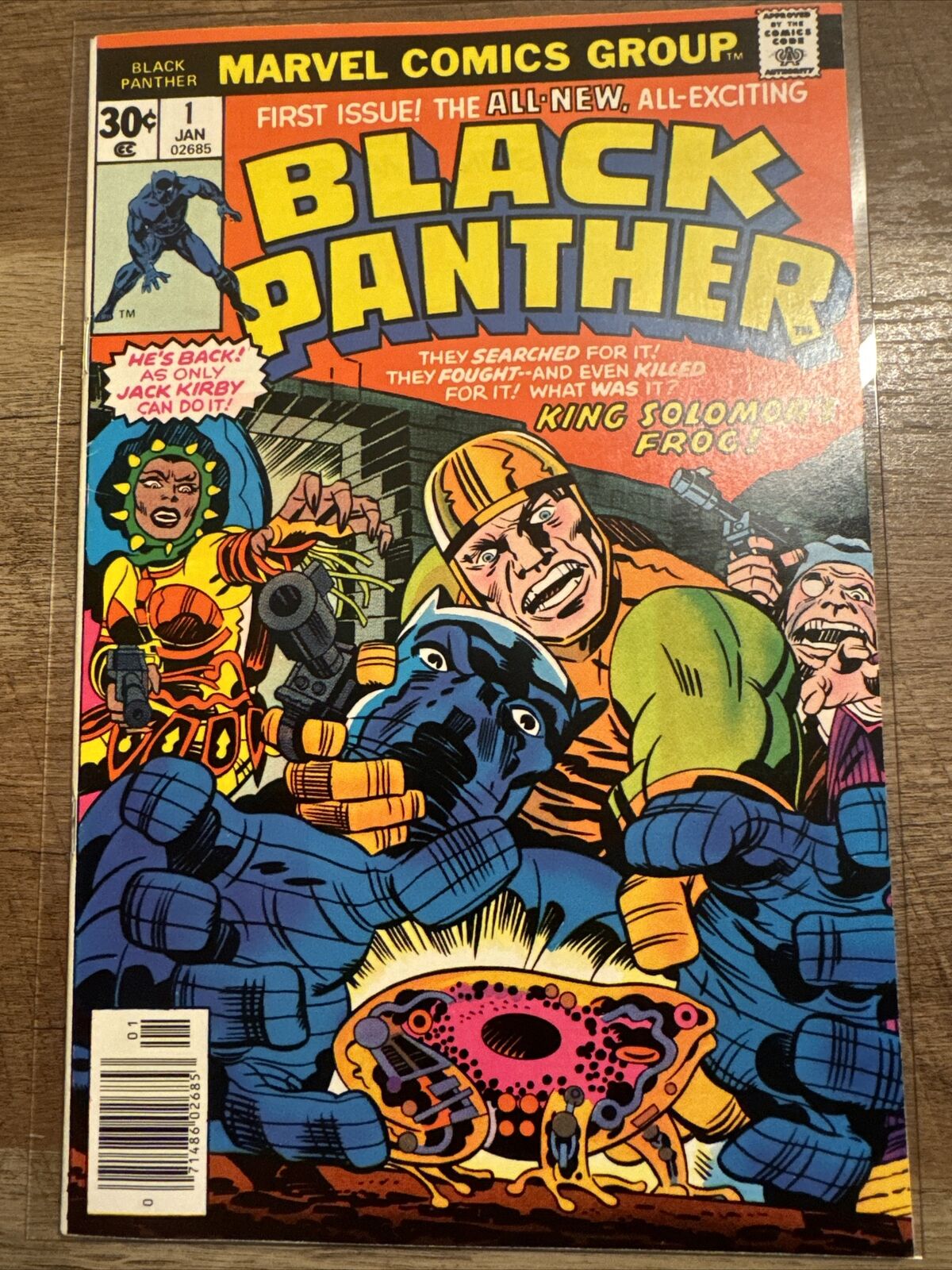 BLACK PANTHER 1 - 1st Solo  JACK KIRBY NM 9.4 Not CGC