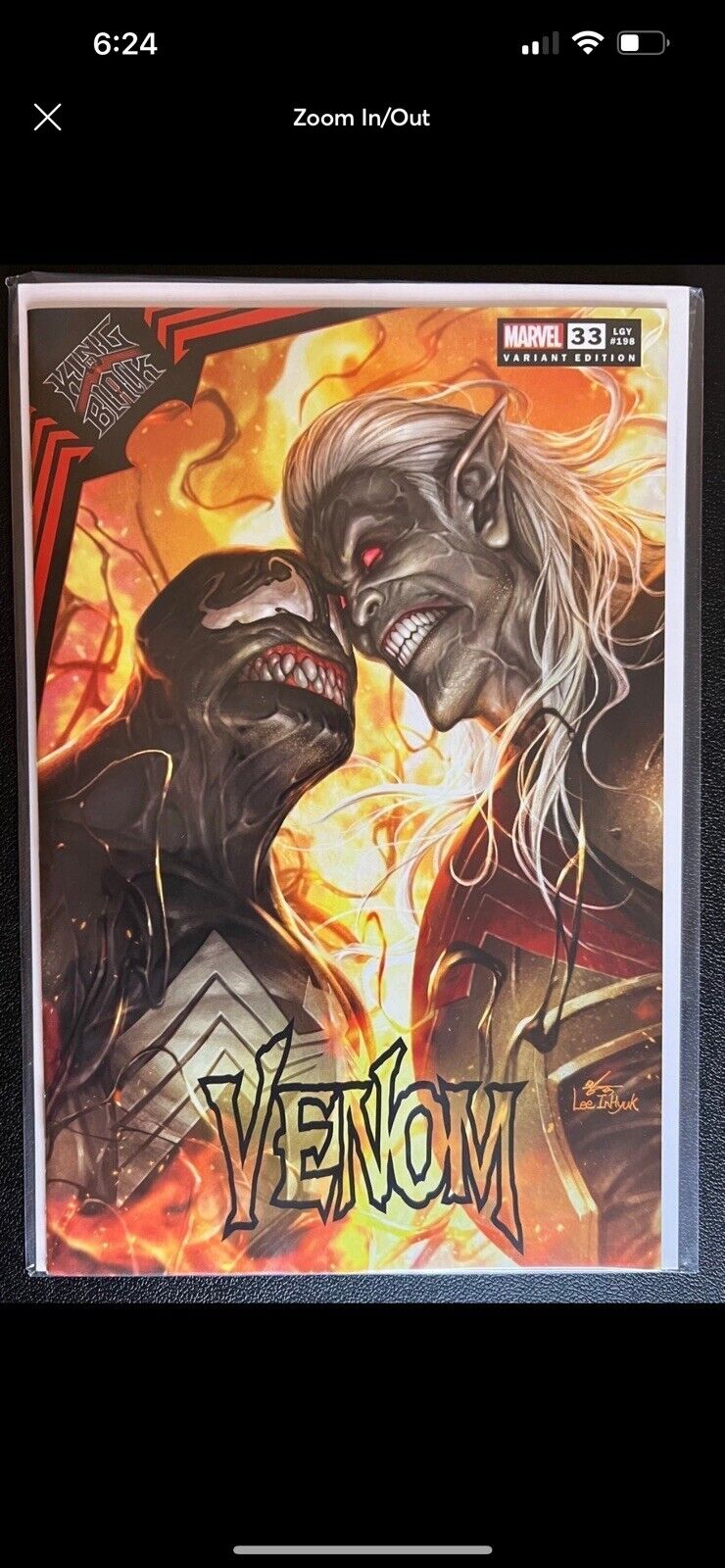 Venom #33 - Lee Inhyuk Variant Cover - King In Black - Marvel Comics Knull