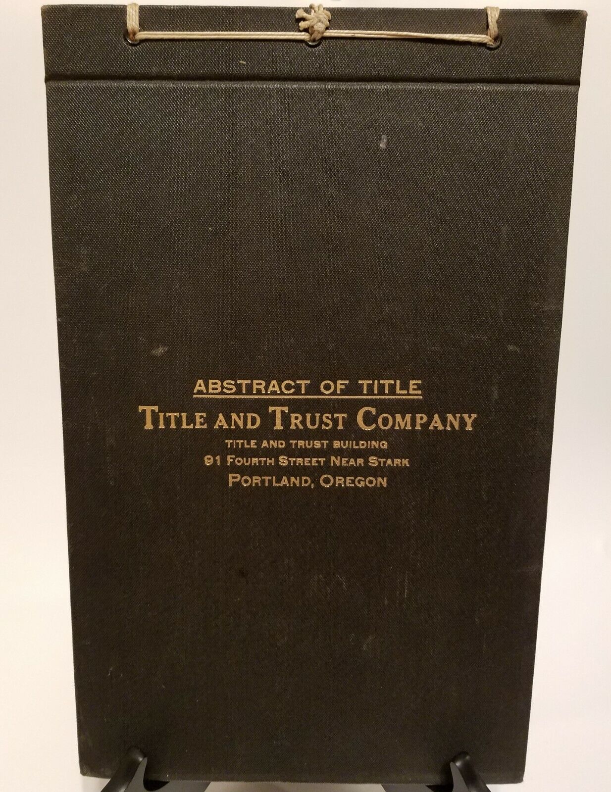 Antique Abstract of Title 1885-1923 East Williamette Meridian Oregon 