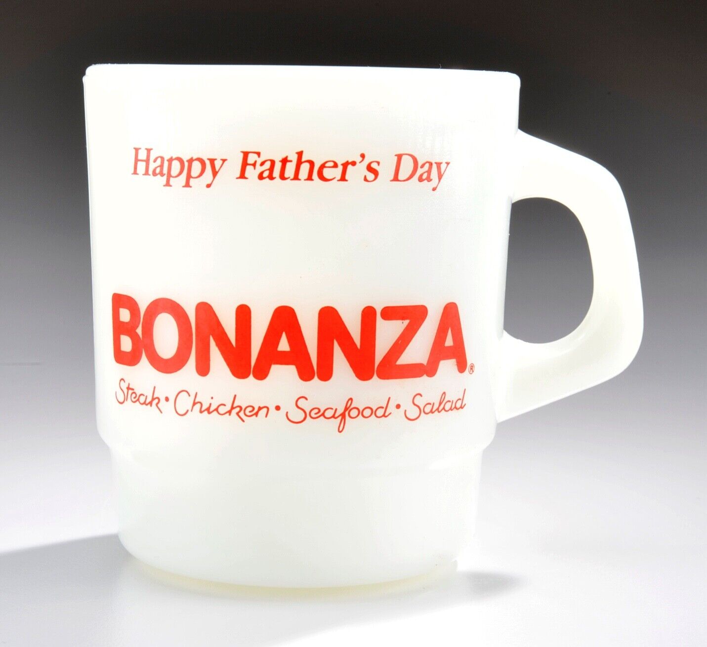 Vintage Galaxy Milk Glass Coffee Mug Advertising Bonanza \