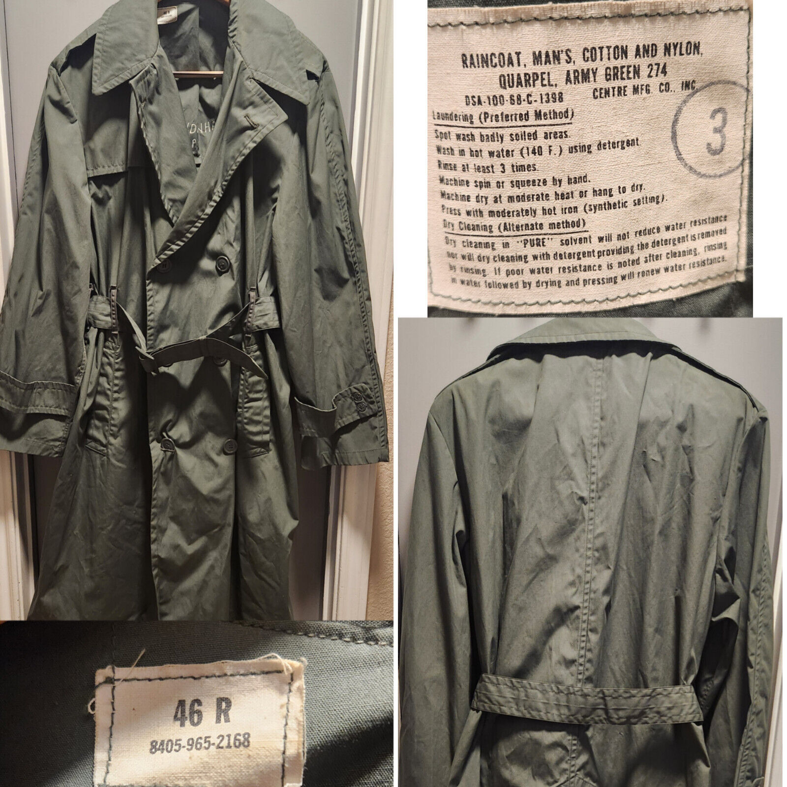 1950 US Miltary rain coat