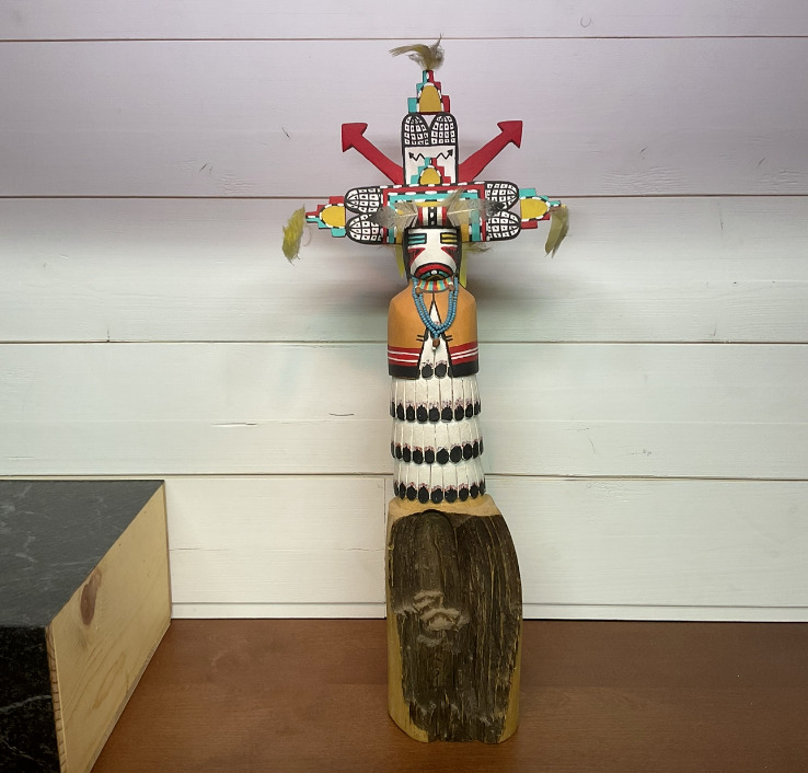 Native American - Zuni -  Kachina Doll - Cloud Maiden - Signed - 19\' Tall 