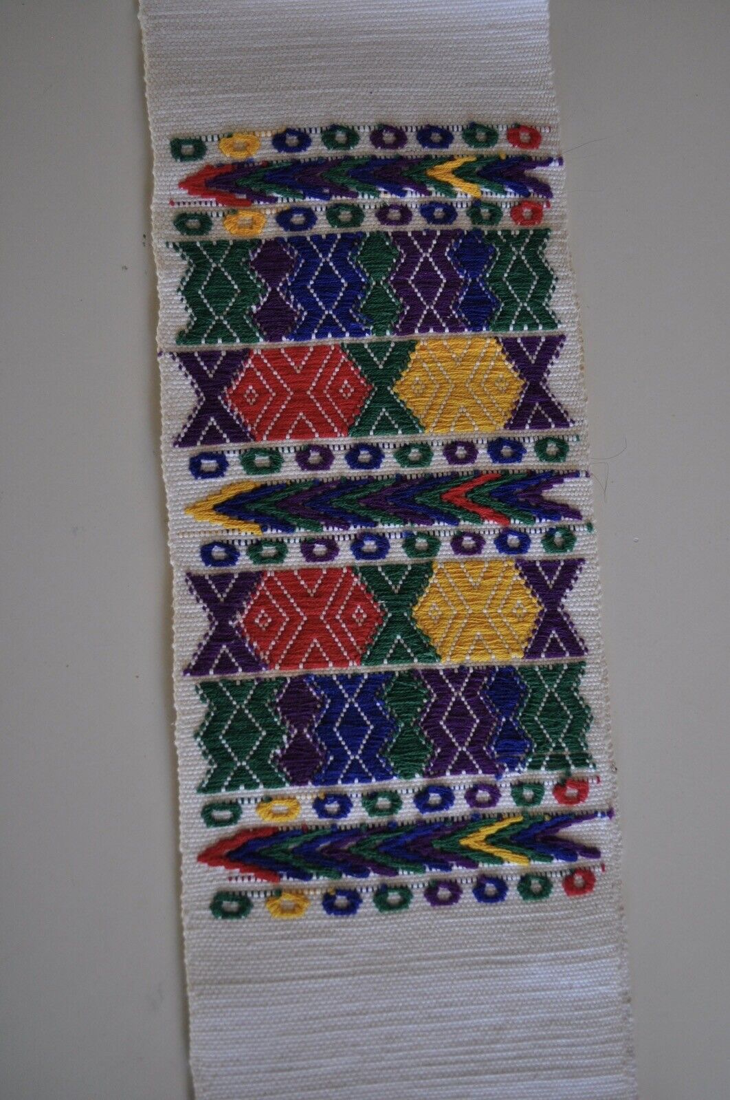 Vintage Table Linen Runner Made in Mexico 