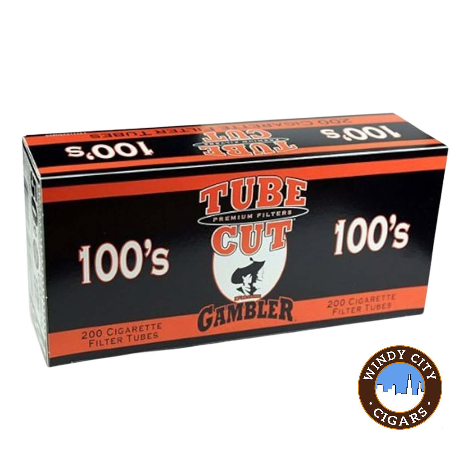 Tube Cut Red 100s Cigarette 200ct Tubes - 10 Boxes