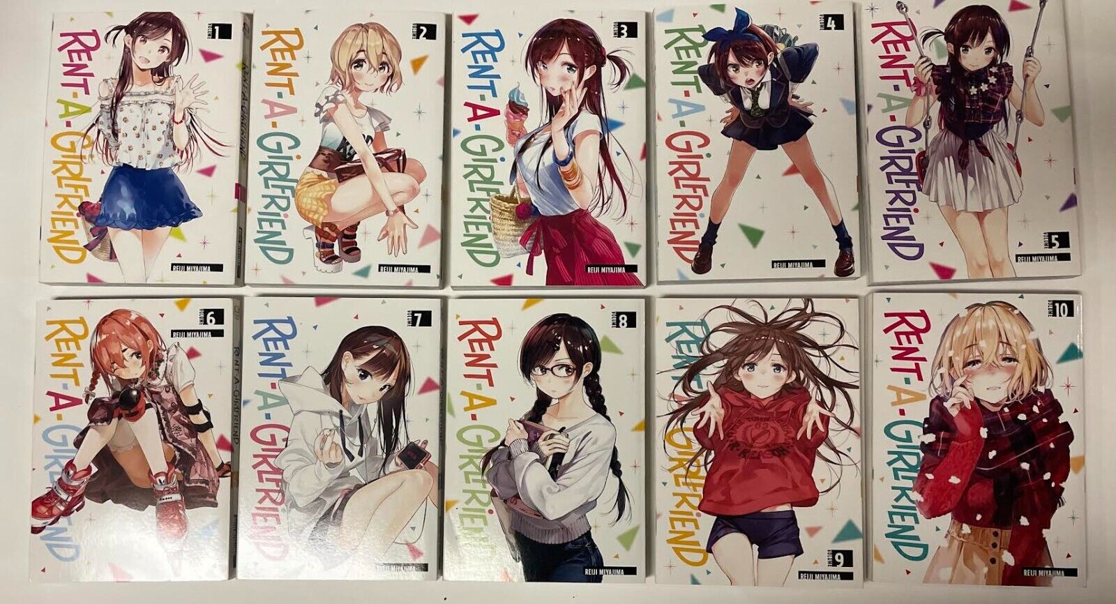 Rent A Girlfriend  Vol 1-10 English Manga Lot 