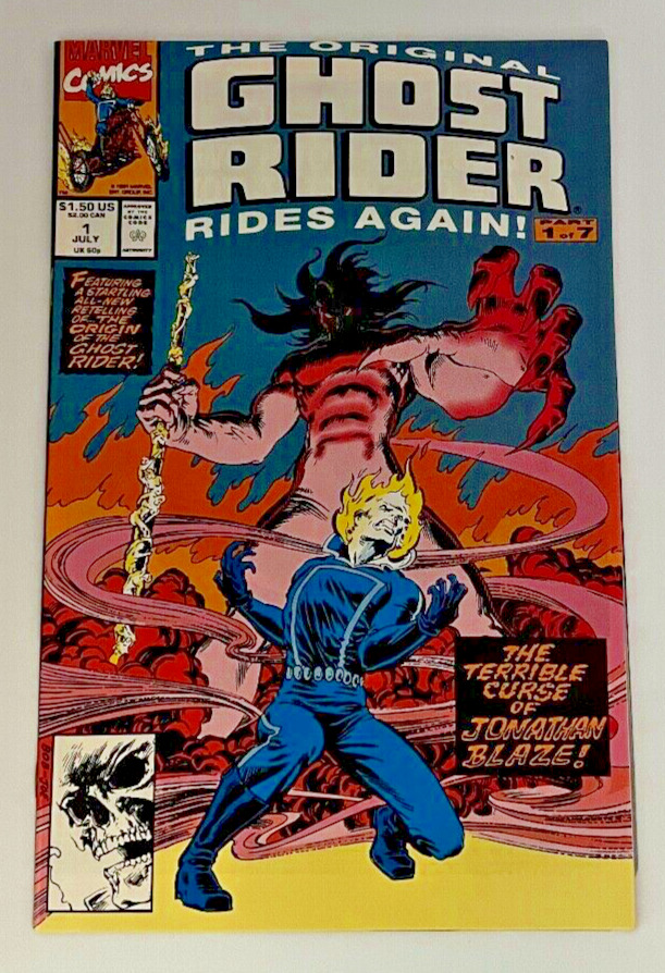 The Original Ghost Rider Rides Again #1 of 7 Marvel Comic Book 1991