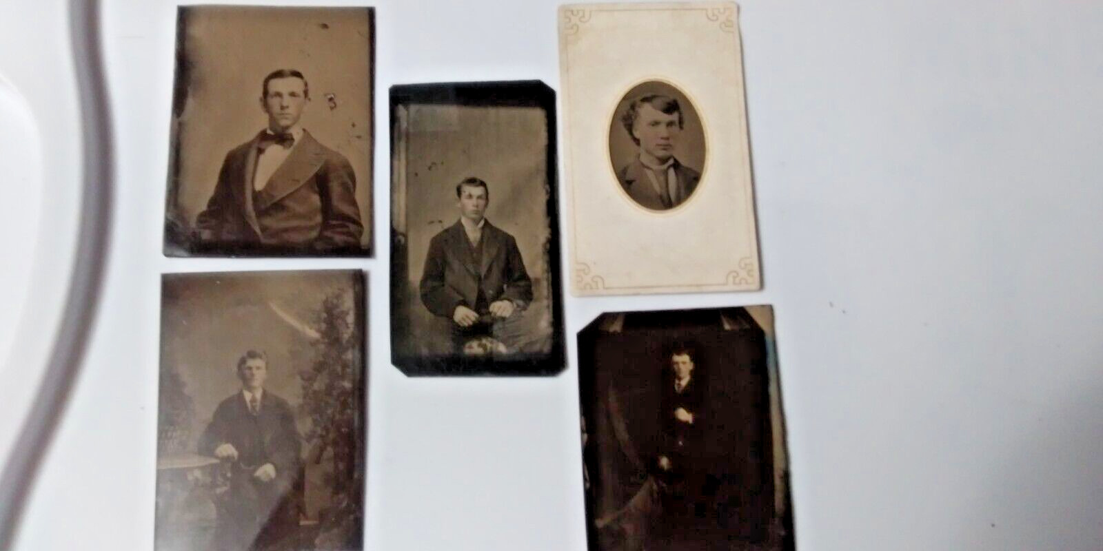 Tin Type Lot of 5 Pictures 1900's Lot # TTC