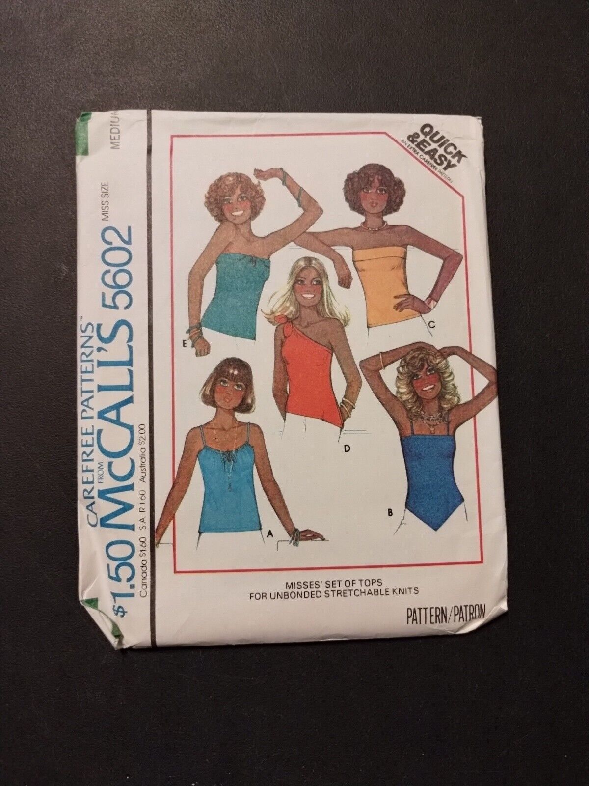 🌞 McCall\'s Sewing Pattern 5602  Size Medium 14/16  🧵UC FF   🪡Set Of Tops