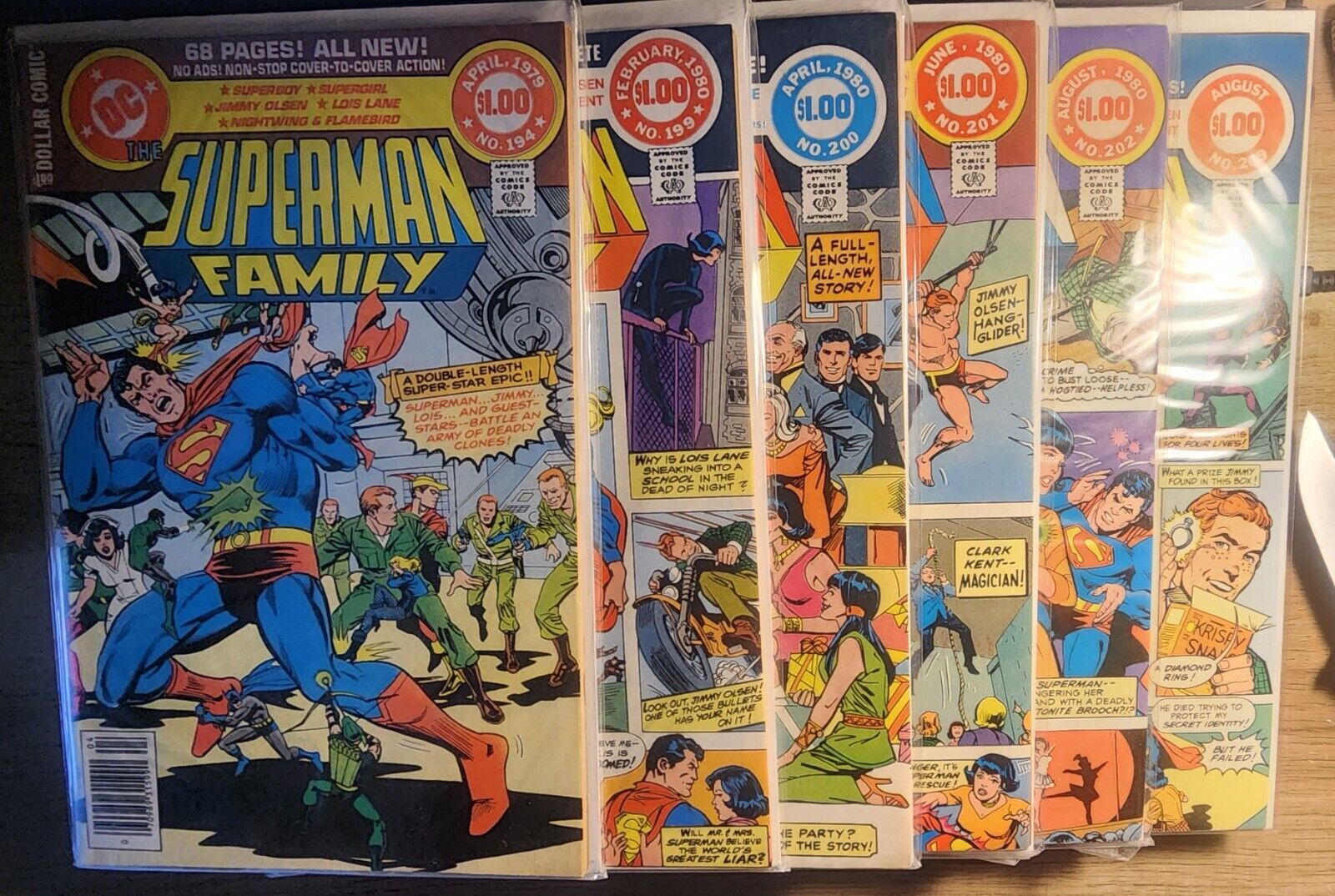 THE SUPERMAN FAMILY 194 199 200 201 202 209 DC