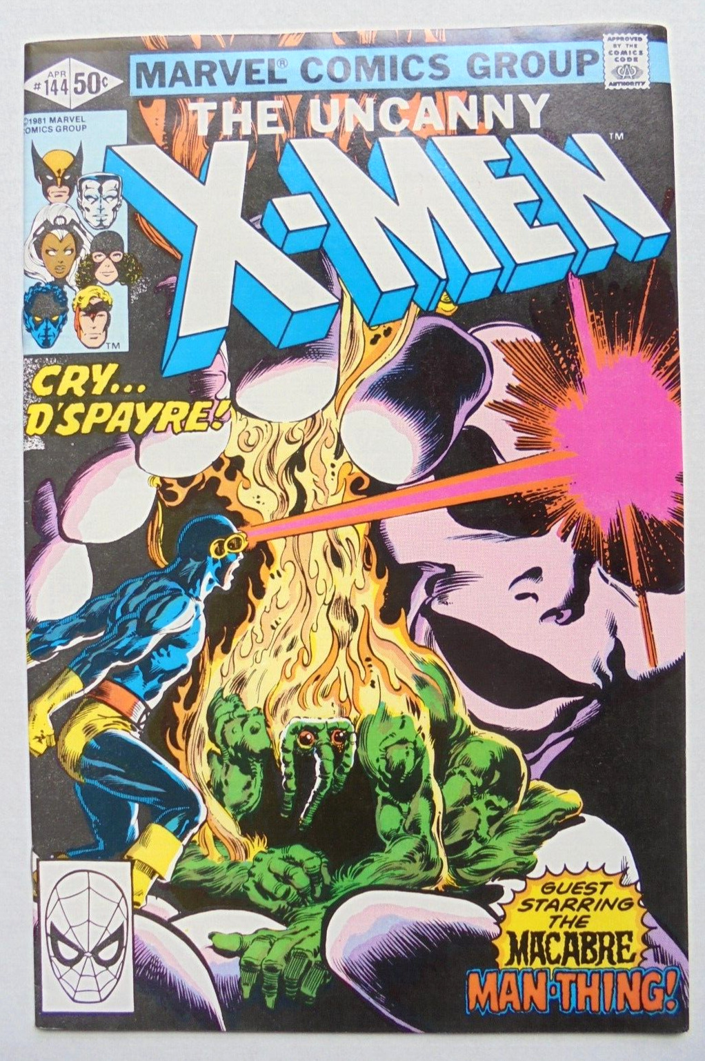 The Uncanny X-Men #144 (Marvel, 1981) High Grade- App. Man-Thing- EXCELLENT