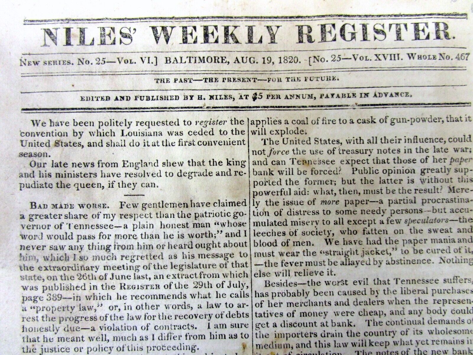 1820 newspaper SEA SERPENT spotted on the US East coast-Bunker Hill veteran dies