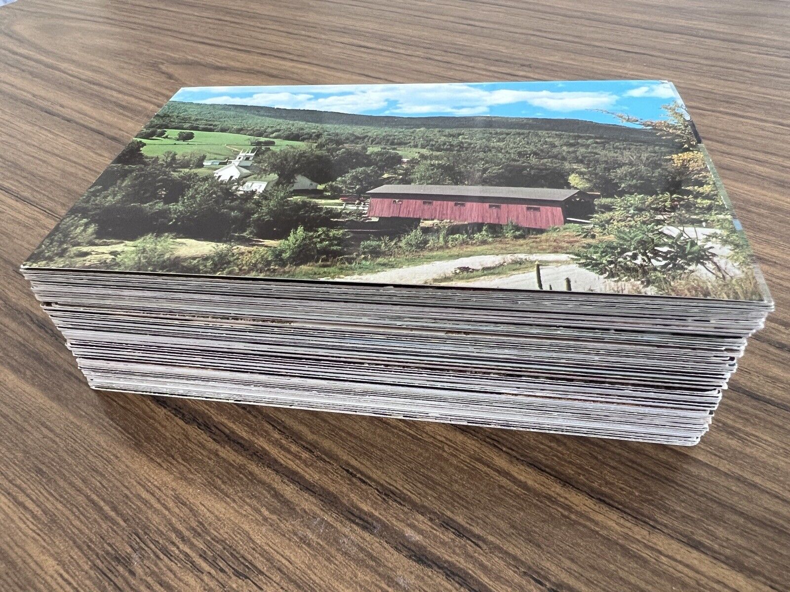 LOT of 125 Different COVERED BRIDGE Vintage POSTCARDS Unposted SEE PHOTOS