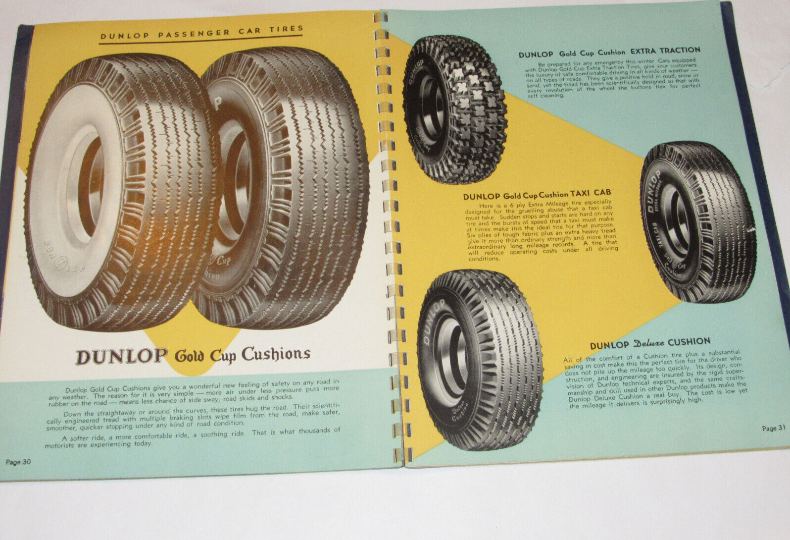 VINTAGE 1930s BUFFALO, NY DUNLOP TIRE FACTORY BOOK MAKING TIRES START TO FINISH