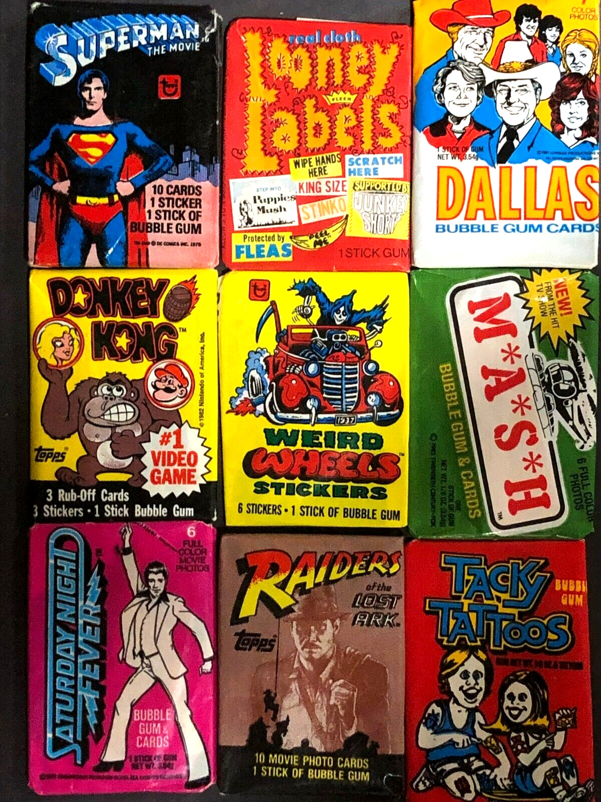 Vintage Non-Sport Wax Packs - U - Pick from Photo