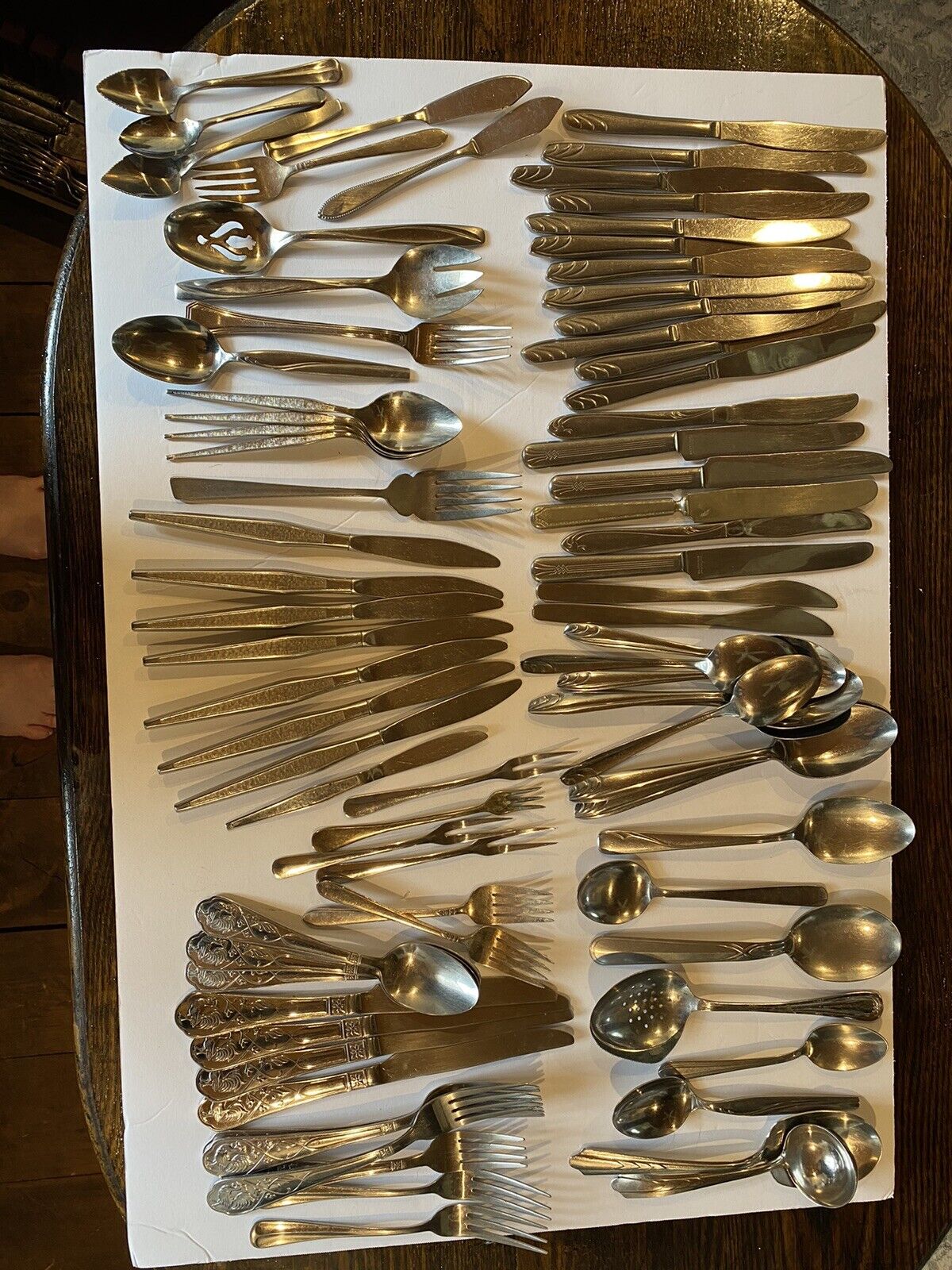 Rogers Oneida Silverware Stainless Steel Flatware Serving Cutlery 81 Pieces