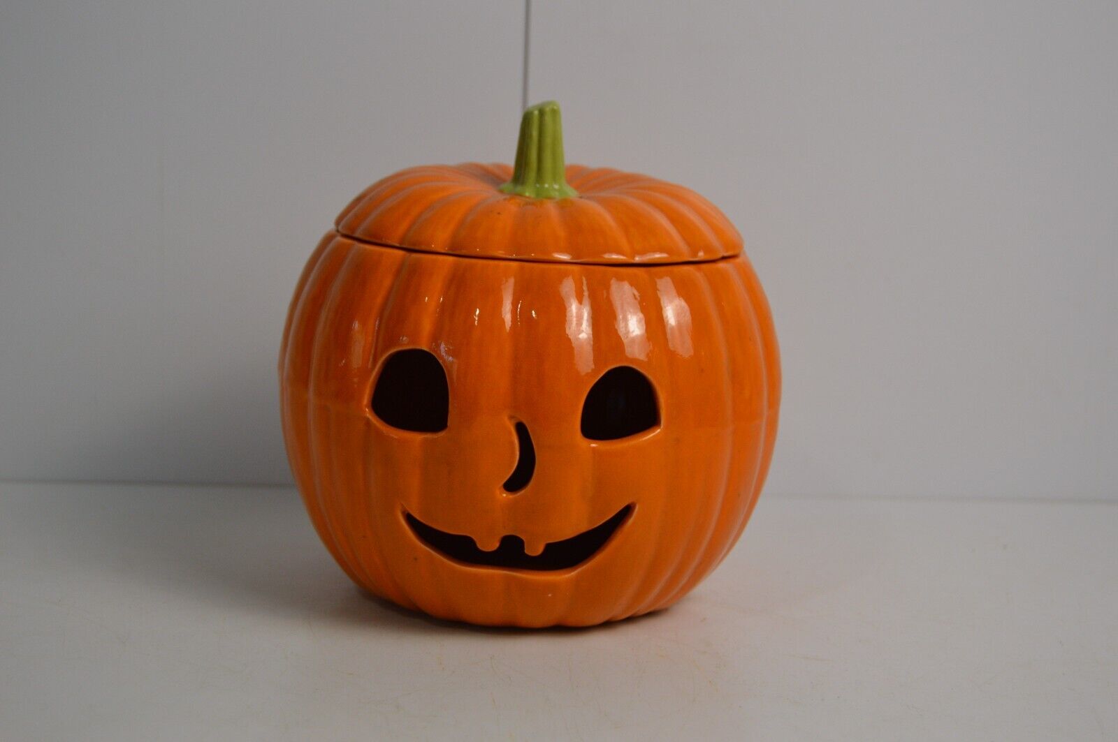 Vintage Jack O Lantern Halloween Pumpkin Ceramic Collectible Home Decor