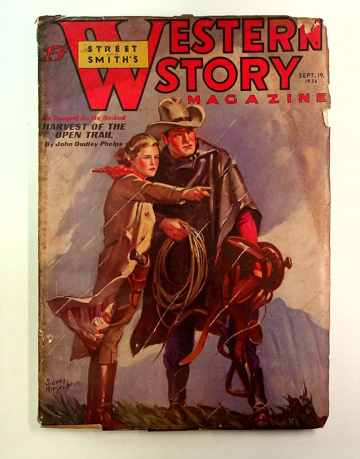 Western Story Magazine Pulp 1st Series Sep 19 1936 Vol. 150 #5 VG- 3.5