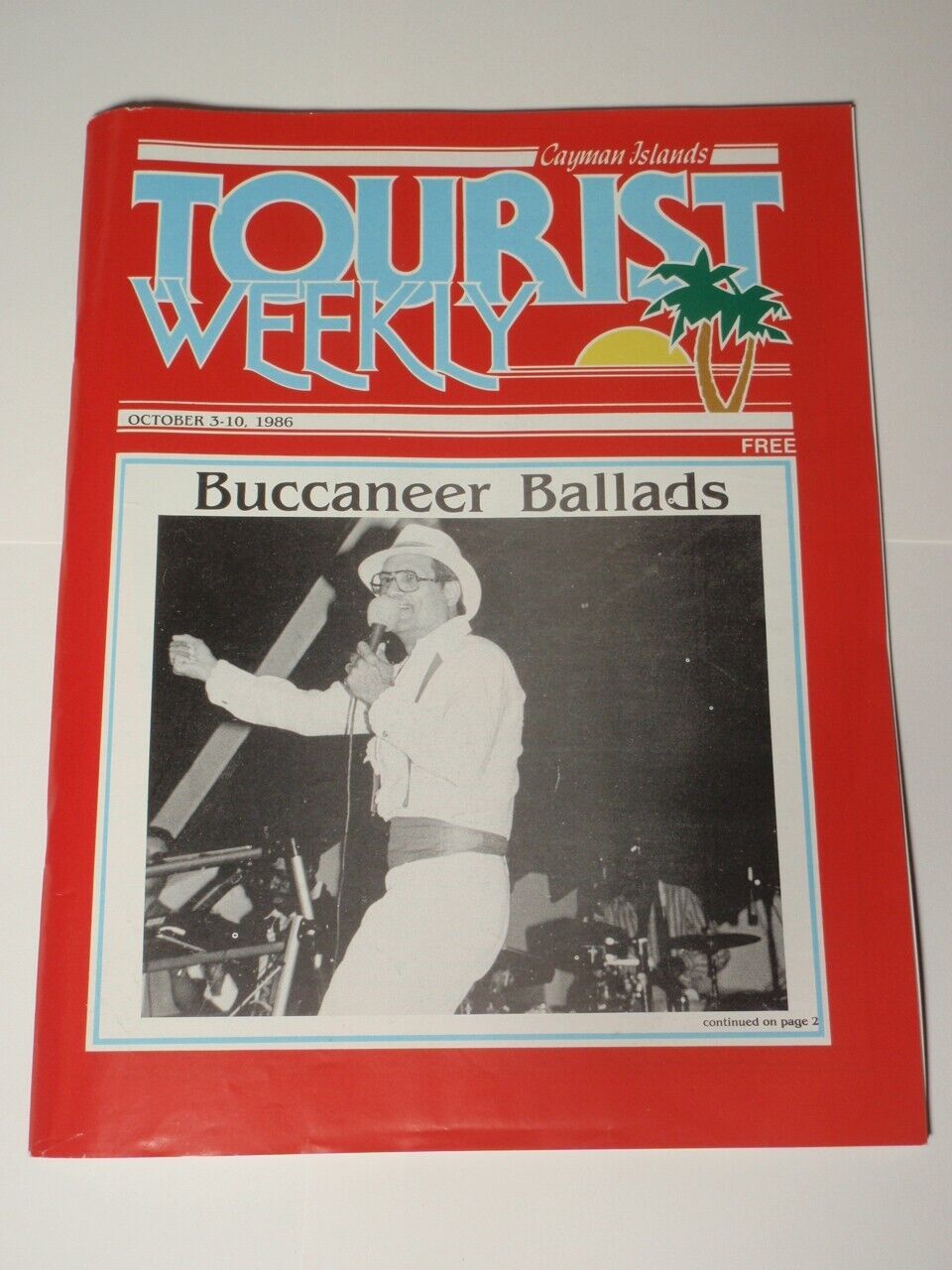 Vintage 1986 Cayman Islands Tourist Weekly Travel Magazine
